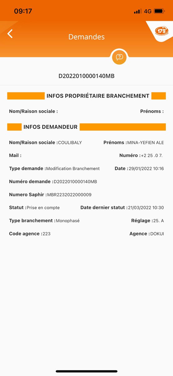 Yefien_Coul's tweet photo. @CIEofficiel une demande d’augmentation du nbre d’ampères faite depuis le 29Janvier sans suite; et on m’informe aujourd’hui au moment où je vais payer ma facture que ma demande a été acceptée et que je dois payer de l’argent si non je serai coupé demain.
#CIV #CIV225 #Ci225 https://t.co/AvYBGB4EIK