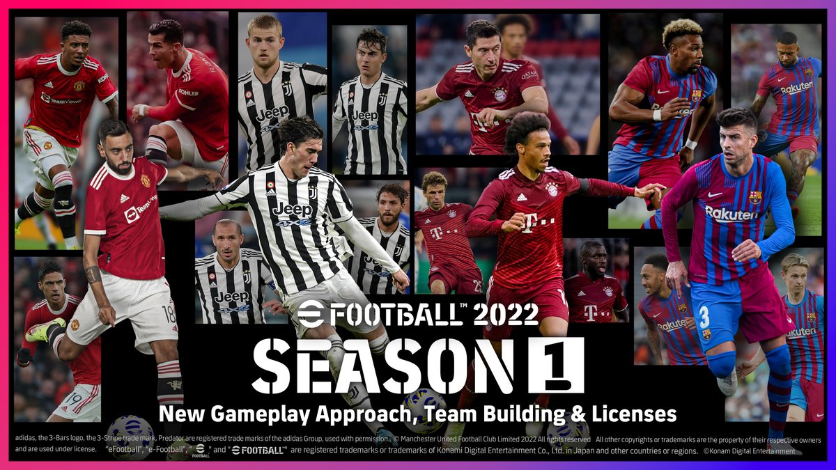 “Season” futbolun gerçek dünyadaki temalarını eFootball™ 2022 ile buluşturan ve oyuncuların kabiliyetlerini sınaması için her hafta meydan okumalar barındıran yeni bir özellik. Season 1, 21 Nisan’da başlayacak.
