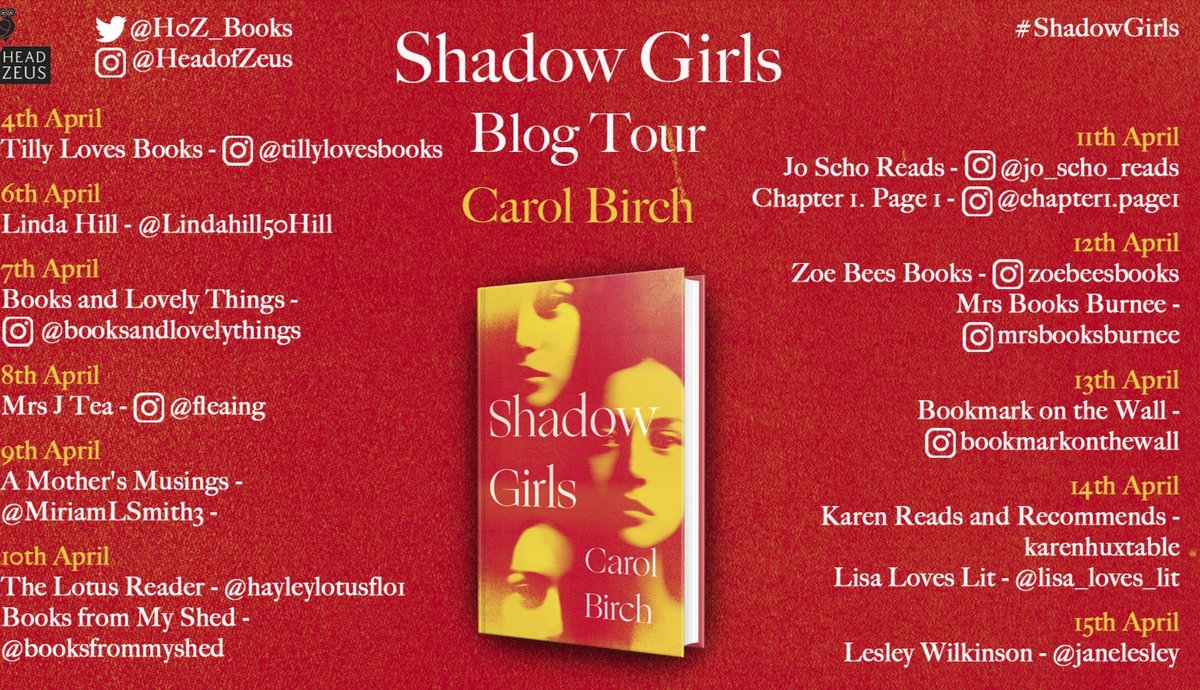 janelesley's tweet photo. Bookbirds, check out all the reviews for #ShadowGirls over the next few weeks - it's a brilliant psychological story with some unnerving ghostly twists and turns ๐ฎ published today @HoZ_Books in HB: ยฃ18.99 ๐๐๐ https://t.co/JqxGEi3Orw