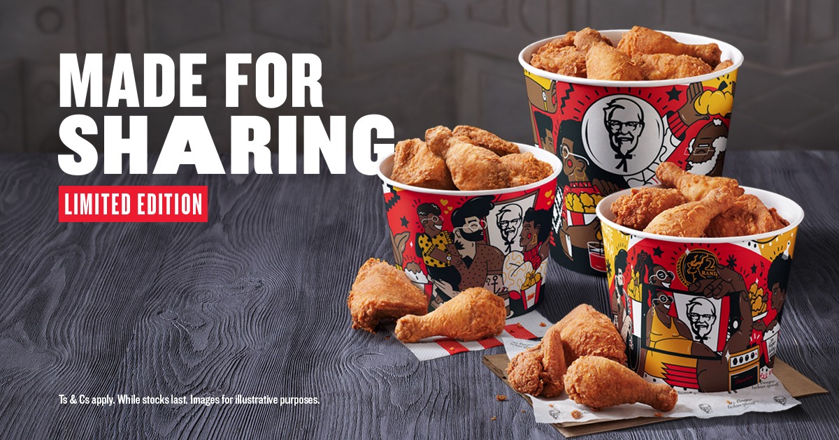 thusoonketsang's tweet photo. KFC Buckets ke tsa ho arolelana le lelapa 🍗! Romela foto ya hao le ba lelapa la hao le, arolelana Bucket ea @KFCSA o sebedisa #LesediFMMadeforSharing mme o ka ipeha monyetleng wa ho hapa chelete kapa Bucket ho @LesediFM.

Where there is a bucket, there’s a family! https://t.co/35YcY73aJ6