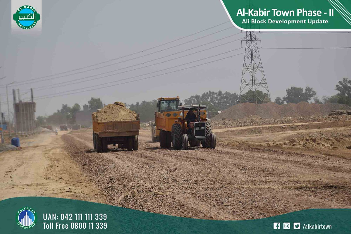 alkabirofficial's tweet photo. Development Update | Ali Block | Al-Kabir Town Phase 2
Sharing our success story so far, we have:
•Placed underground Electrical wiring
•Installed street lights
We are working day and night on making the best quality roads.
#AlKabirdevelopers #AlKabirTown #AliBlock https://t.co/N5Z5sharqu