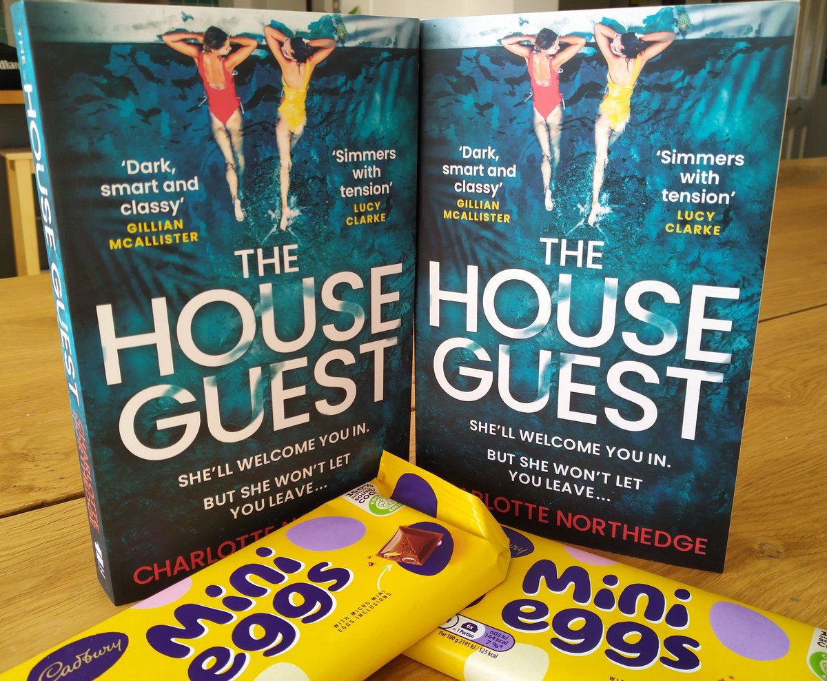 charnorth's tweet image. ☀️🐣GIVE AWAY🐣☀️
To celebrate the paperback of #TheHouseGuest I'm giving away two signed copies, plus bonus Easter chocolate! RT, follow and like to enter, before 18th April (UK only) 
#giveaway #books #easter #paperback #competition #booktwitter  #thrillers