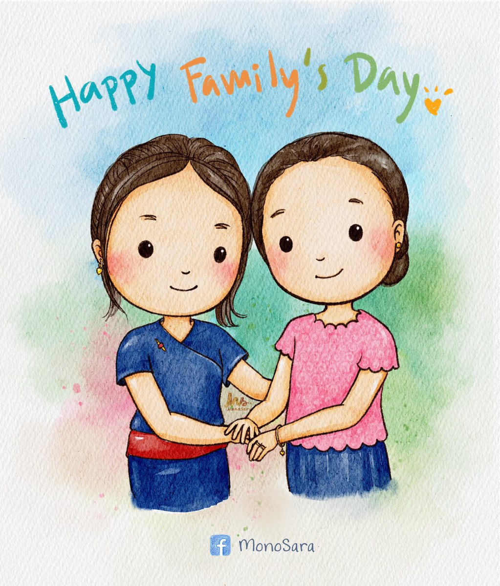 MonoSara_Studio's tweet photo. Happy Family’s Day 🥰
🎏 #HappySongkran #familyday #digitalpainting #Watercolor #illustrator #characterdesign #monosa https://t.co/IDfQVmQIyL