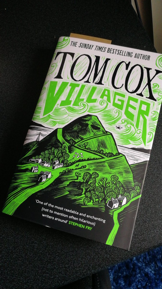 bentallamy's tweet photo. What's this that came through my lettbox? Why, it seems to be a new beastie born of @cox_tom 's imaginarium.

What a treat!

#villager #tomcox #BookRecommendations https://t.co/rDWKgy7ZNp