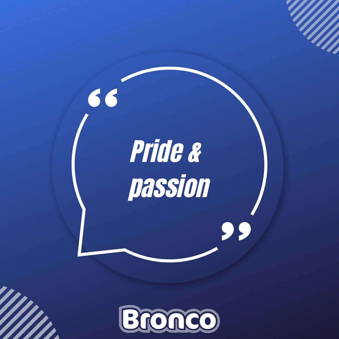 Bronco's tweet image. ✨ At Bronco, we do things differently ✨

We challenge ourselves every day using Bronco&apos;s core ethos that...

#TheresAlwaysASolution 

#DigitalAgency