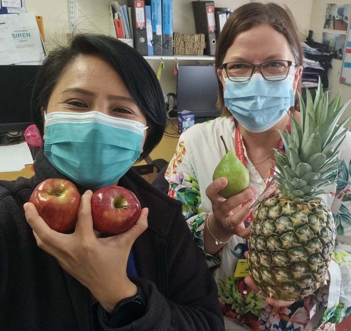 Thank you so much from <a href="/sashpdteam/">SASH PD Team</a> for our lovely fruit!
<a href="/sashnhs/">SASH NHS Trust</a>