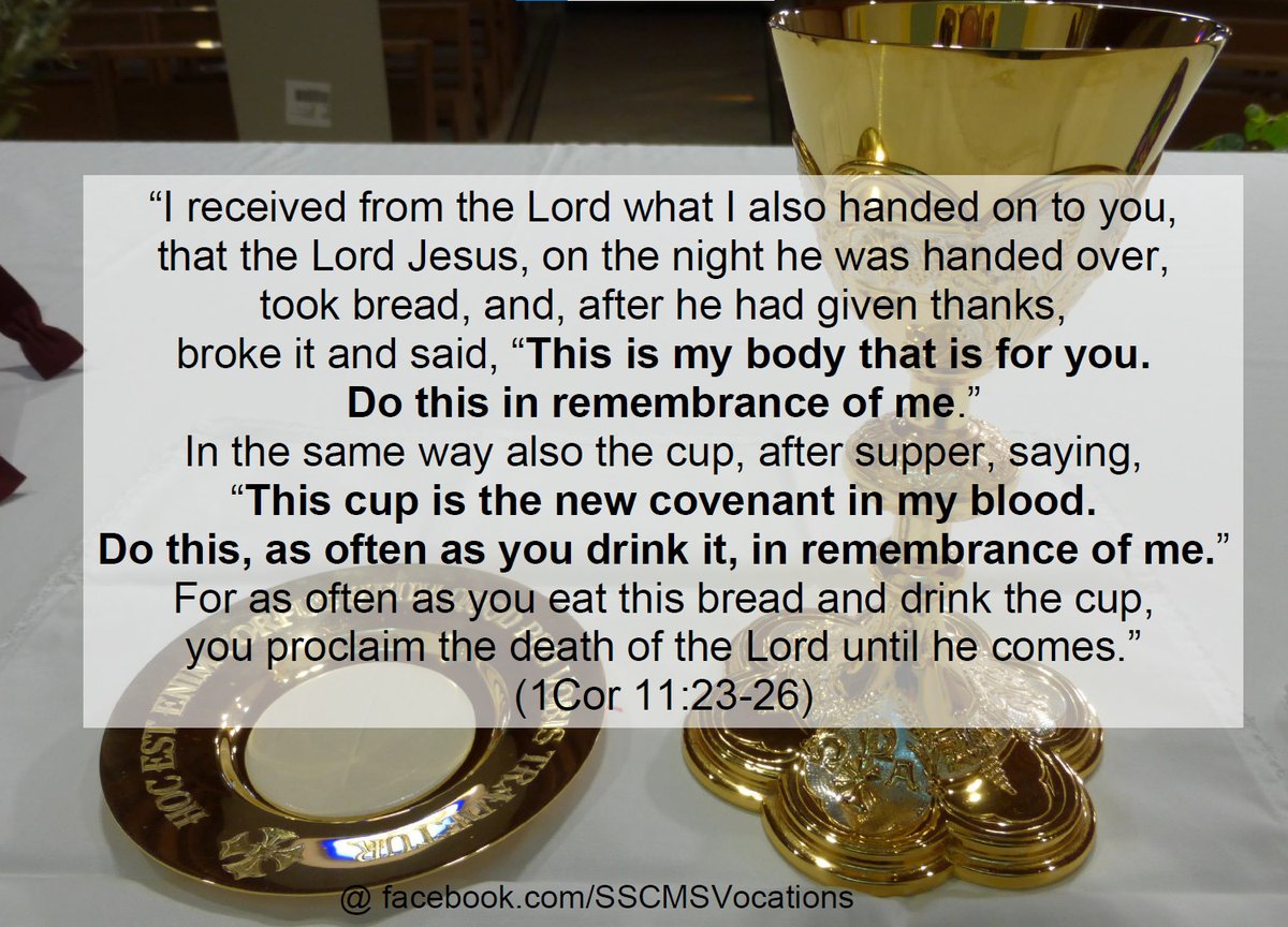 VocationsSSCMS's tweet photo. The second reading for the Holy Thursday Evening Mass of the Lord’s Supper
#Seminary #Seminarium #CatholicChurch #KościółKatolicki #priestlyvocation #Catholic #CatholicTwitter #eucharist #HolyWeek #HolyThursday https://t.co/yaE0U8w402