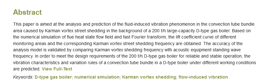 Axioms_MDPI's tweet image. Latest #Article by Shouguang Yao , Xinyu Huang , Linglong Zhang，Huiyi Mao and Xiaofei Sun 

“Analysis and prediction of flow induced vibration of convection pipe for 200t/h D type gas boiler&quot;. doi.org/10.3390/axioms…

#D_type_gas_boiler; #numerical_simulation