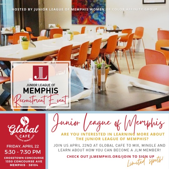 Curious what the Junior League of Memphis is all about? Join us at an upcoming Interest Meeting! Click the link below to learn more and to reserve your spot. 

jlmemphis.org/join/

#jlmemphis #WomenWhoLead #CommunityImpact #Memphis #VolunteerOpportunity