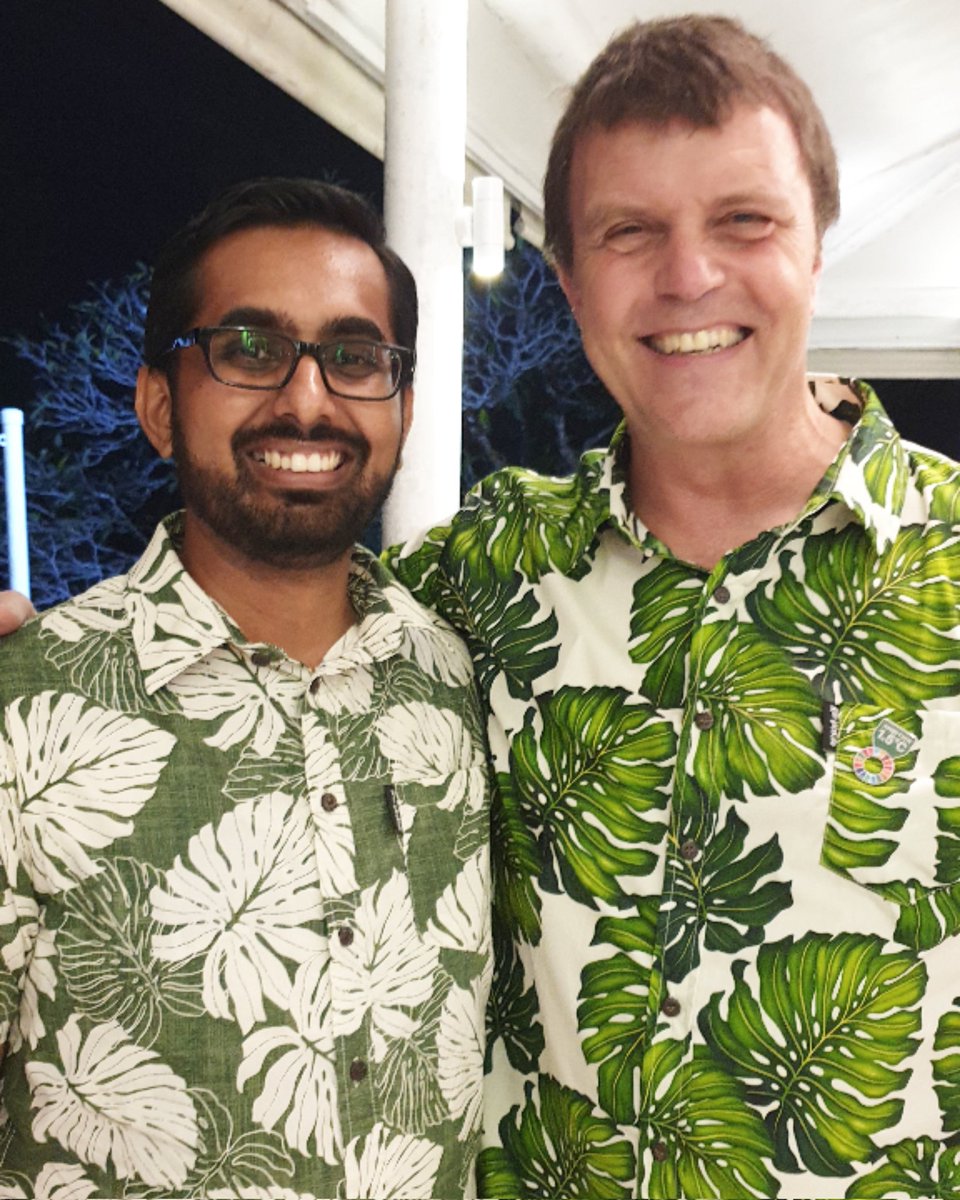 Krish_Narayan's tweet photo. I had the pleasure of meeting @topnigel, UK's COP26 High-Level Climate Action Champion. Apart from our climate change conversations during his Fiji visit, the high point of the meeting was our unplanned similar Bula Shirt attire #BulaDiplomacy @ukinfiji 13 April 2022. https://t.co/HTgwP7YdX5