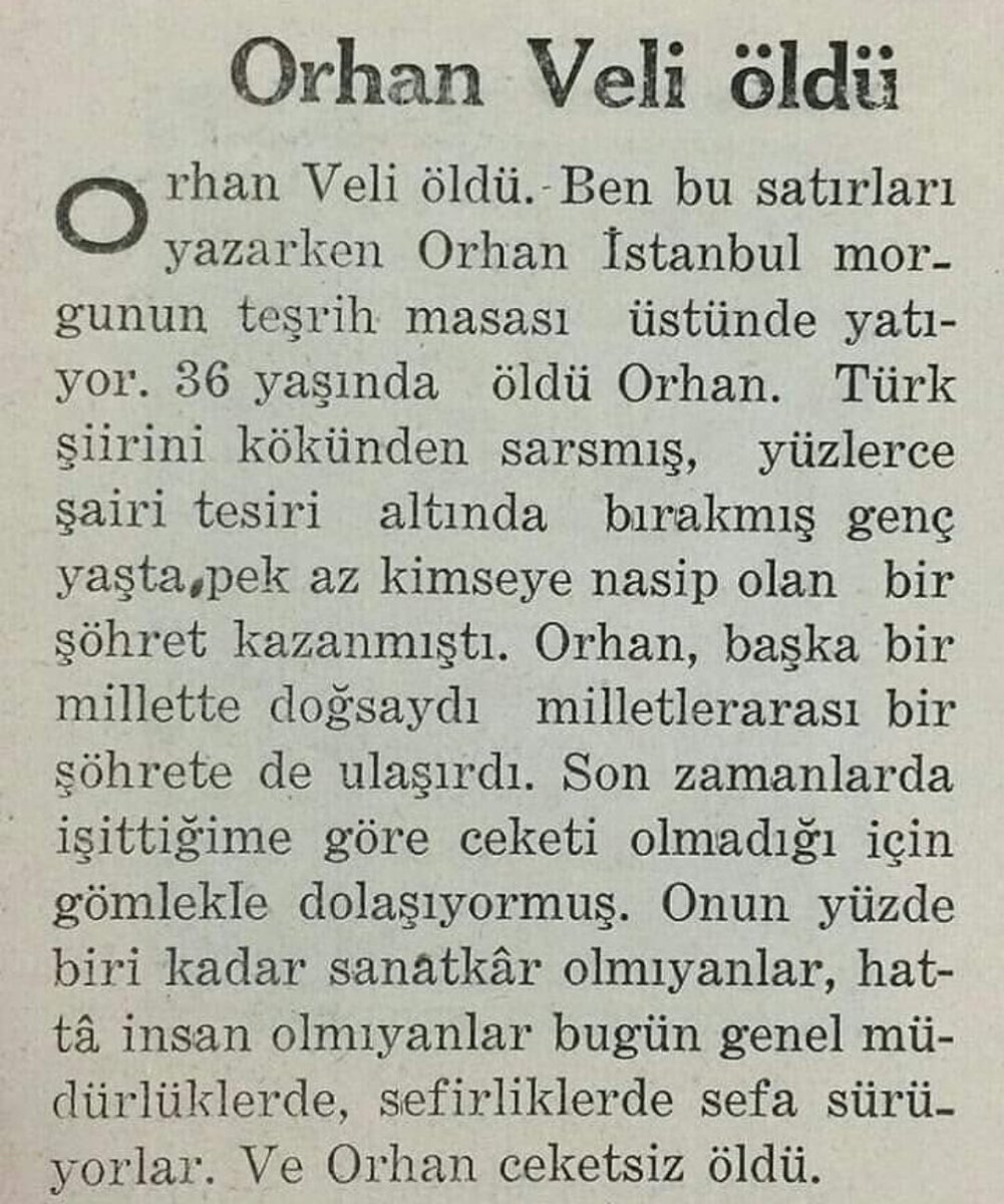 aysinbayram's tweet photo. " Ve Orhan ceketsiz öldü. " https://t.co/VDehuY9a9O