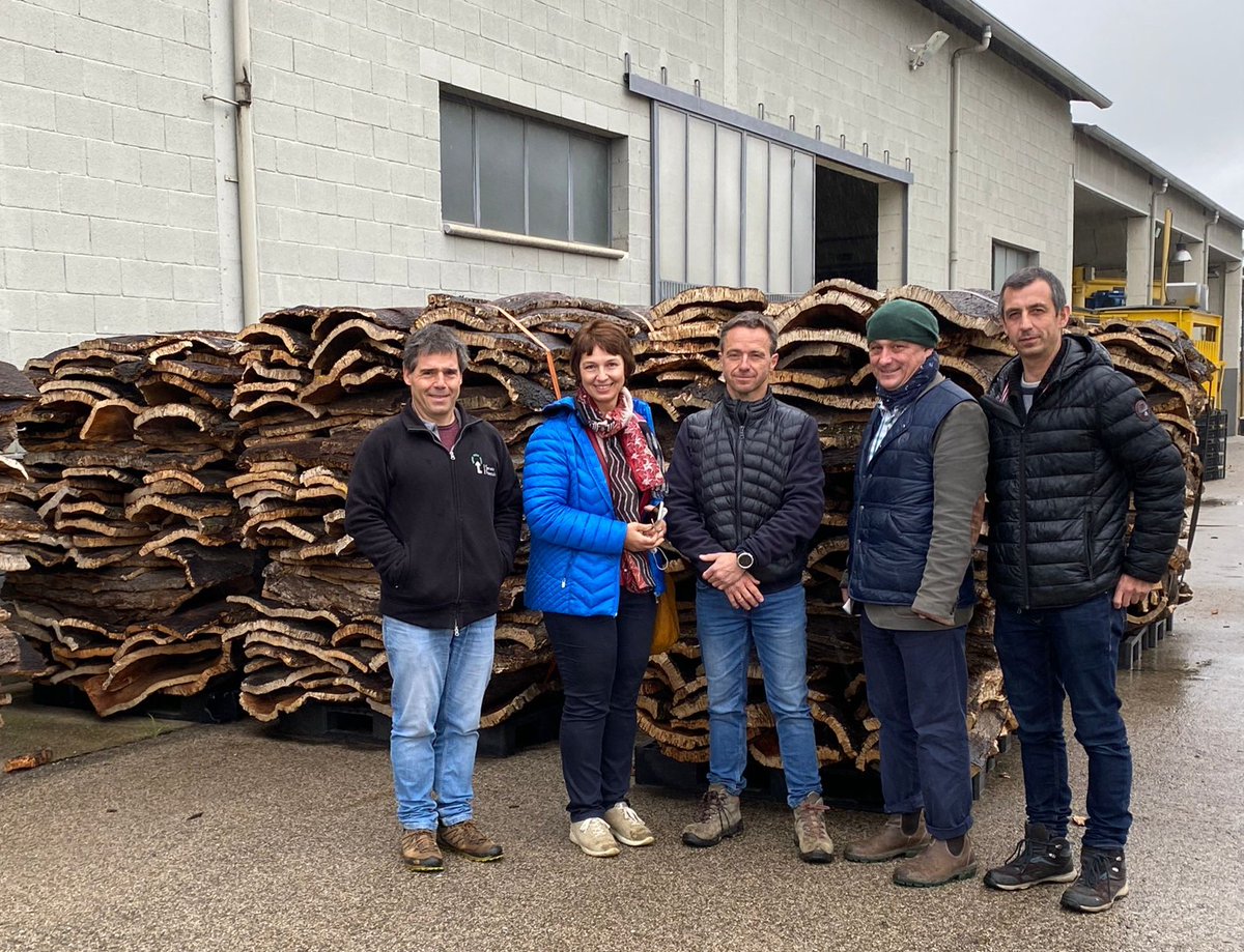 cfcatalunya's tweet photo. Today we got the visit of @UliMuellerMdEP (EU Forestry Strategy), @Michele_Bozzano head of @EFIMedFacility and Felix Mittermayer, from European Parliament.
Catalan foresters thank you for your interest and involvement in the #QualitySuber and @coopforestal projects https://t.co/UjIZl1YQ2y