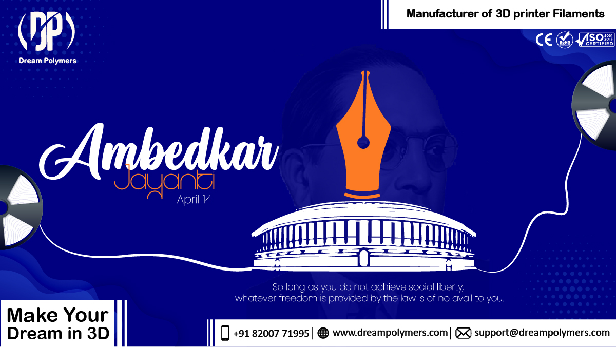 So long as you do not achieve social liberty, whatever freedom is provided by the law is of no avail to you. Happy Ambedkar Jayanti

#3dmodeling #ender3 #creality #3dprints
#3dprinted #prusa #3dprinting #3dprintindia
#3dfilament #3dprintingworld #Ambedkar  #AmbedkarJayanti