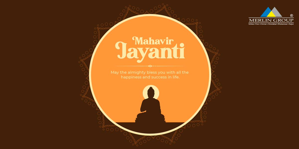 GroupMerlin's tweet photo. Today and every day, let's seek the blessings of the divine deity who spread the culture of great humanity.
#MahavirJayanti2022 #MerlinGroup #MerlinHomes #MerlinProjects https://t.co/cUHYlgFcZc