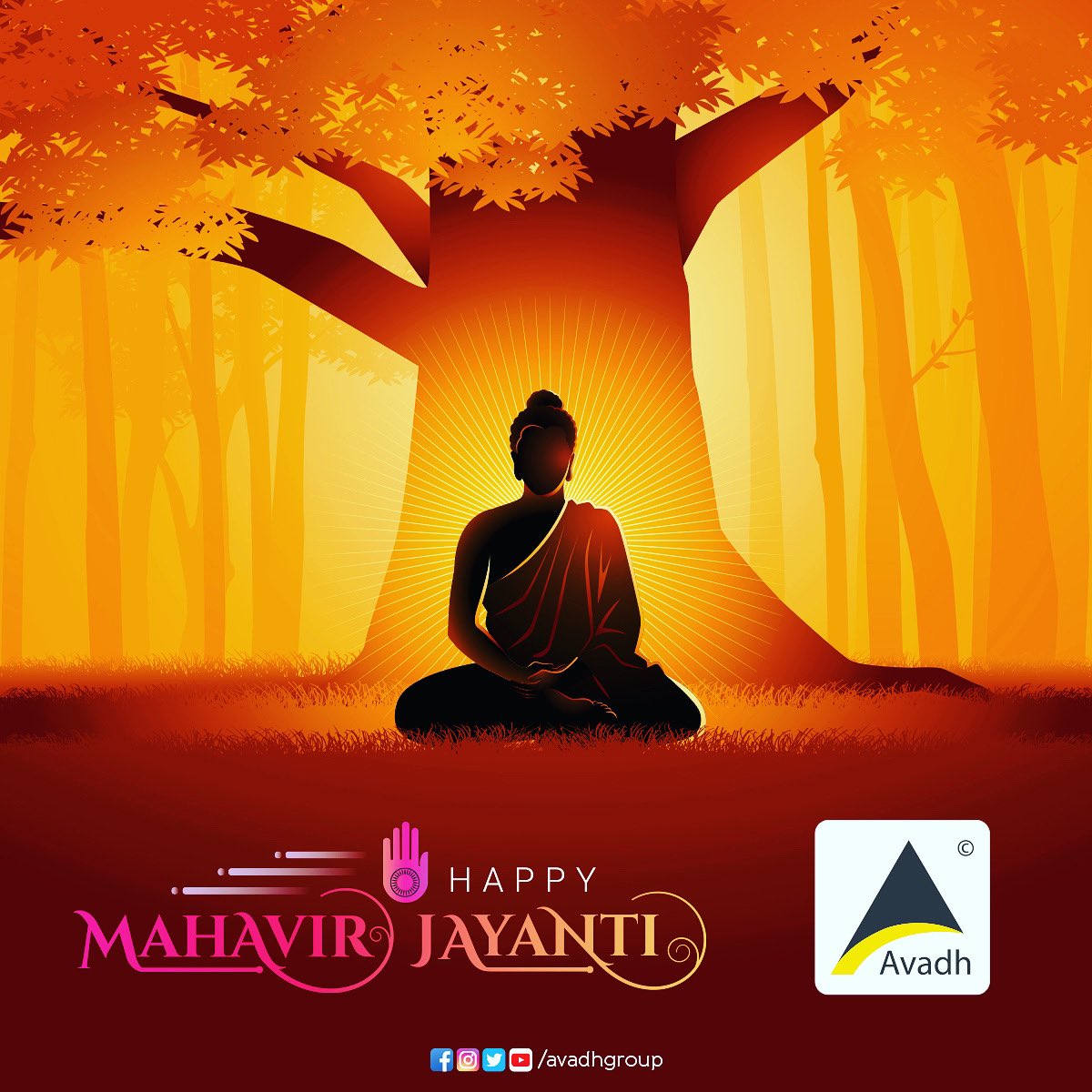 avadhutopia's tweet photo. Those who give message of "Ahinsa Paramo Dharma:"
Best wishes to all on the occasion of birth anniversary of #Bhagwan_Mahavir Ji, the eternal symbol of sacrifice, penance, truth and non-violence.
#MahavirJayanti #avadhgroup #surat #vapi https://t.co/XEIBdXm7ih