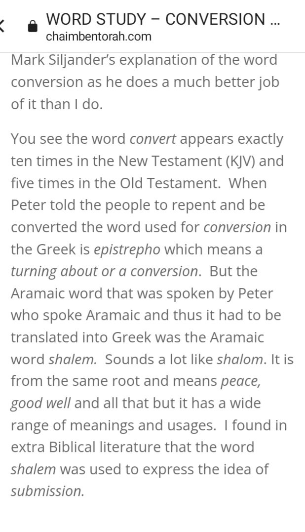 BHLajna's tweet photo. Interesting study of the word "conversion",
What was the original #Aramic word used in #Bible and its meaning.
https://t.co/FCmSgUBKpq https://t.co/L5znnnSftZ