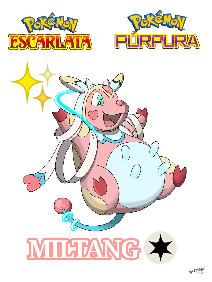 GreiManPool's tweet photo. #Miltang en #PokemonScarletViolet #pokemonescarlatapurpura desde mi punto de vista, como creo que puede verse tanto en su versión normal como Shiny✨ #PokemonGO #newpokemon #greimandraw #greimanpool #Pokemon https://t.co/EjBmR3Pf6o https://t.co/O00Wxc5XvV