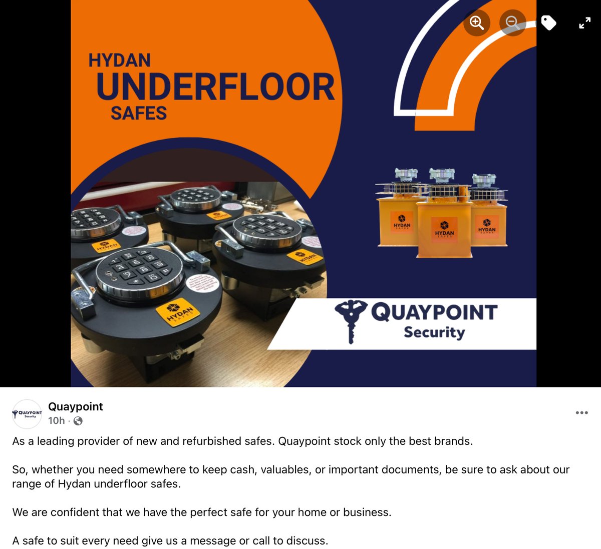 HydanLtd's tweet photo. We’re loving the artwork here from our partners Quaypoint in Newry. #Quaypoint #Hydan #safes #newsafes #refurbishedsafes #Experts #floorsafes https://t.co/pKOfDr8qsA
