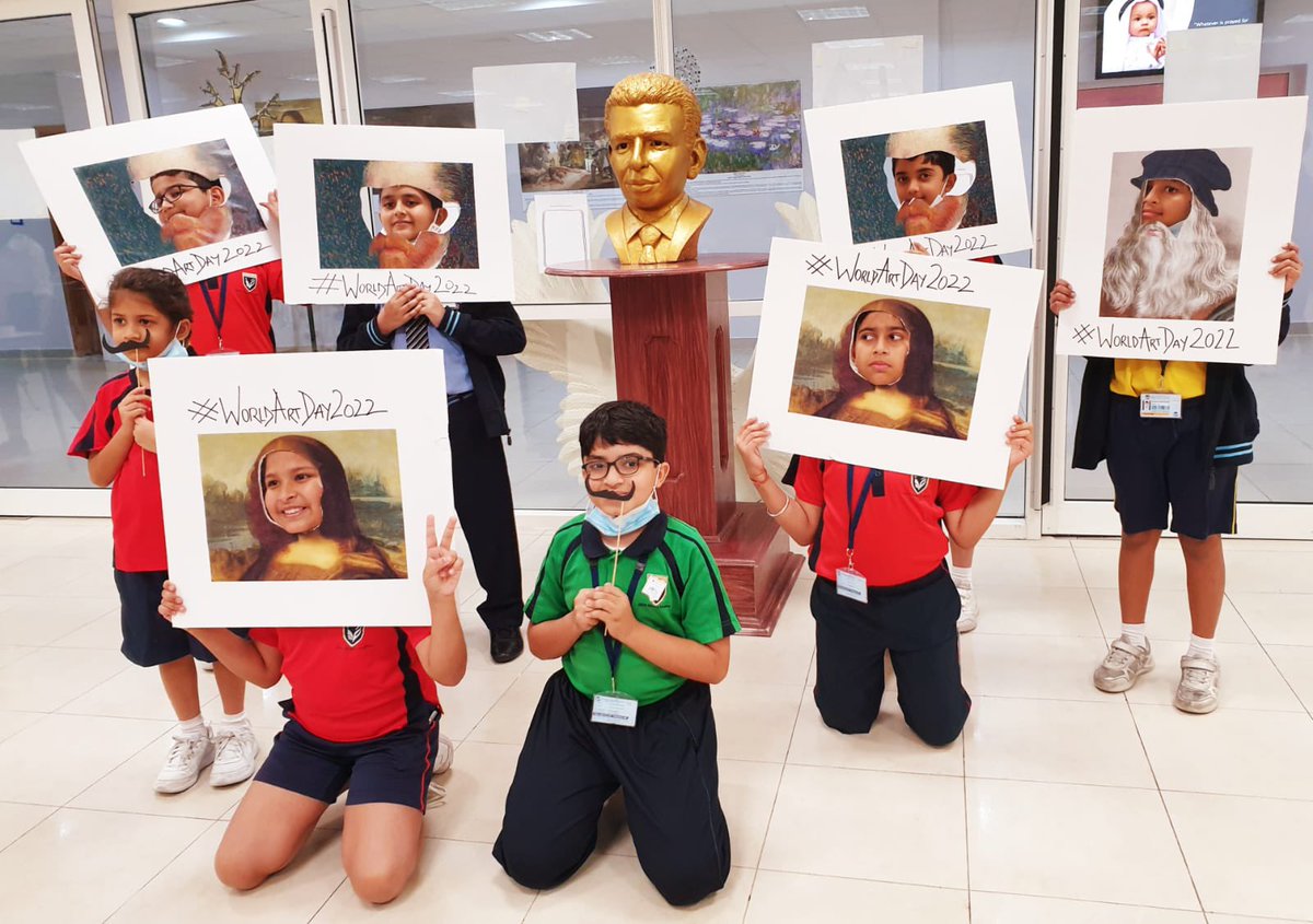 Shauna1402's tweet photo. Celebrating Da Vinci’s birthday. It’s World Art Day !!! @GMA_Primary @KNargish @priyap70 @RobertKamau1 @NormanLisha @NoellaAlexis https://t.co/eBJNd89zH6