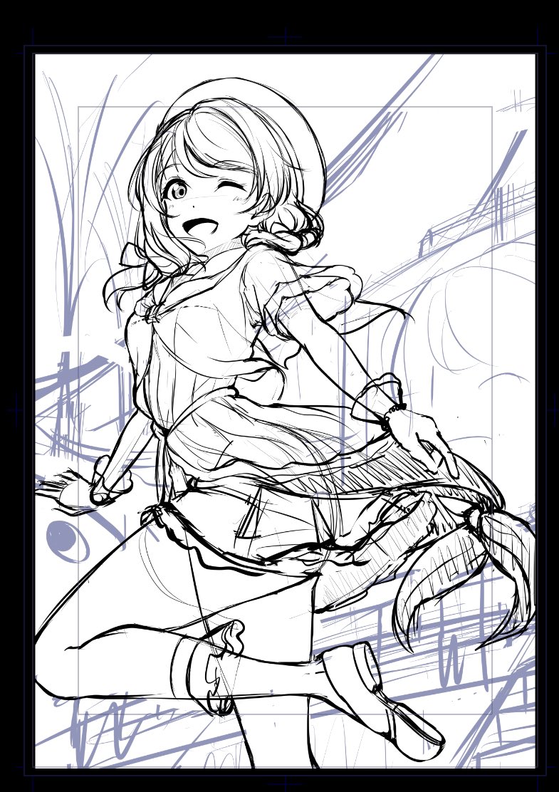 お絵描きよくわかんにゃい
背景は多分描く時間ないやろなぁ。すまんなポエポエ 