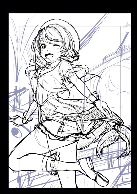 お絵描きよくわかんにゃい
背景は多分描く時間ないやろなぁ。すまんなポエポエ 