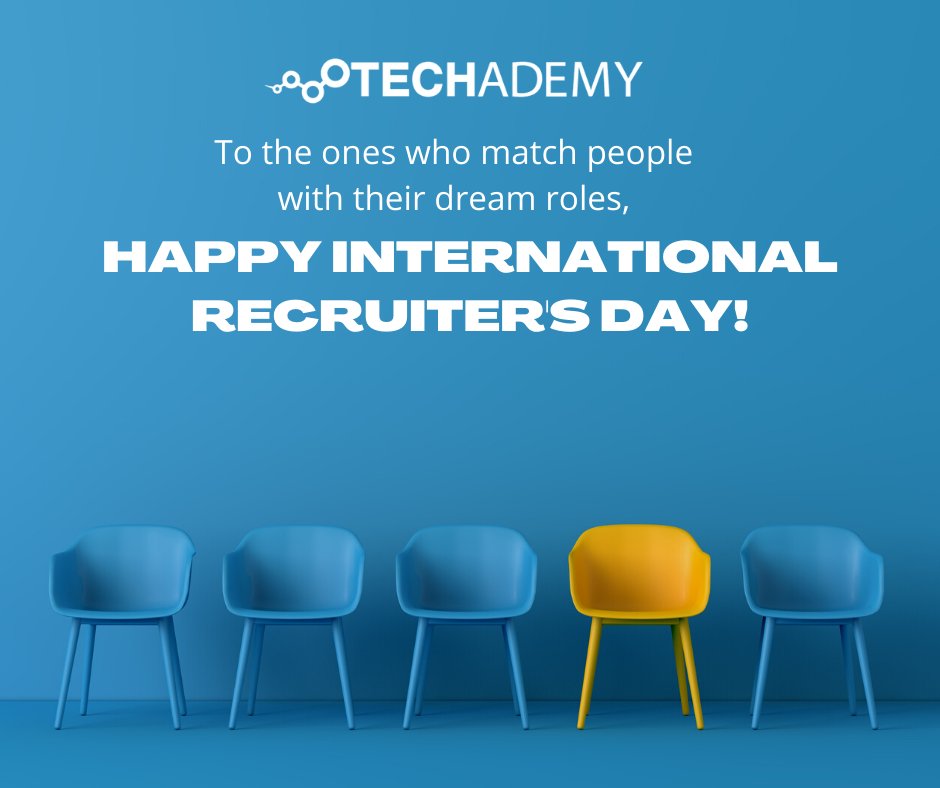 Techademy_ULXP's tweet image. International Recruiter&apos;s Day wishes from Techademy...

#internationalrecruitersday #techademy