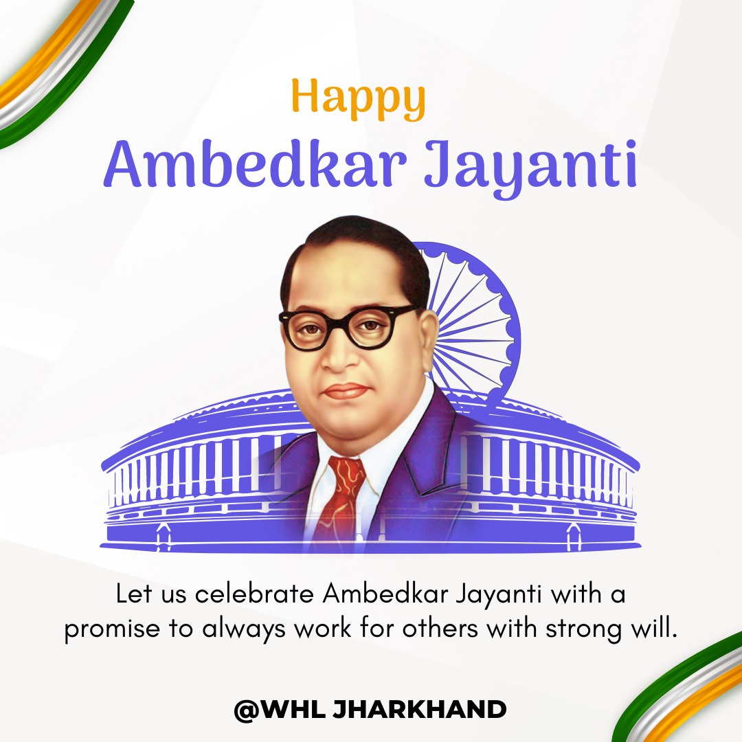 181_Whl_Jh's tweet photo. Dr. Bhimrao Ambedkar has teaches us to dedicate our lives for making others lives better. 
With this in mind, let's celebrate this Ambedkar Jayanti with a promise to always work for others with a strong will...!!
#AmbedkarJayanti #whlhelpline https://t.co/A8Yjlpq1J7