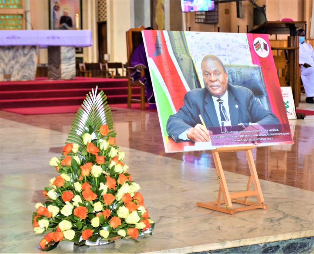 ForeignOfficeKE's tweet photo. 1/ CS Amb Raychelle Omamo led the Ministry in biding farewell to the Late Amb. Patrick Paddy Odero Ahenda who diligently served the country in various capacities including as MP for Kasipul Kabondo and as Kenya's Ambassador to Qatar from Feb 2019 until his demise on 4th Apr 2022 https://t.co/fYyTYs9MhB
