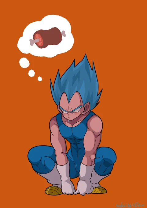 描いたのが昔すぎるけど気に入ってるDB絵🐉 