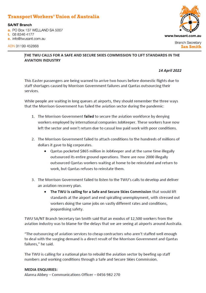 Qantas executive staff are enjoying a wellness retreat whilst Australian airports are descending into chaos and they're blaming the customers and their overworked staff for it!

Australia needs a Safe and Secure Skies Commission to lift the standards of the aviation industry.