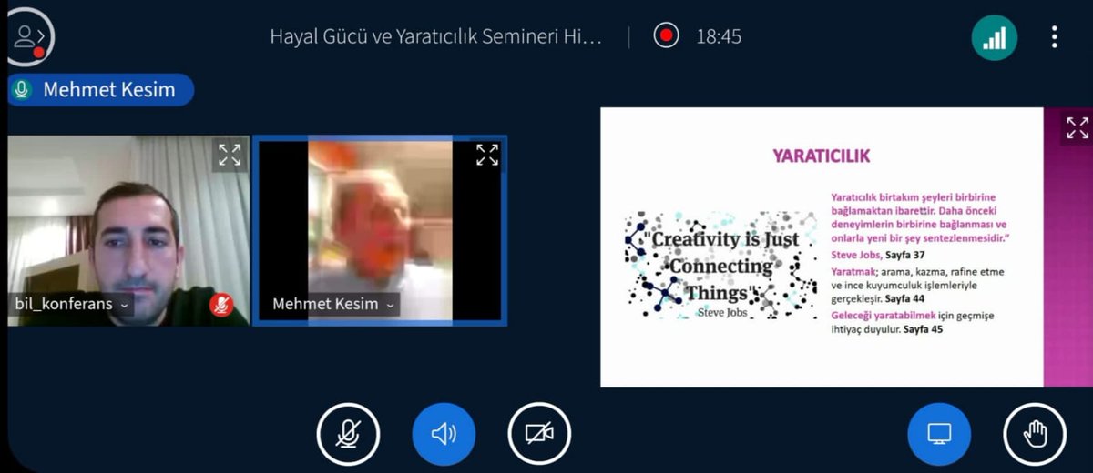 BilKurs's tweet photo. BİL Eğitim Kurumları Öğretmenlerine yönelik Mesleki Gelişim Seminerleri kapsamında Prof. Dr. Mehmet Kesim'in konuşmacı olduğu "Eğitimde Hayal Gücü ve Yaratıcılık" eğitimi düzenlendi. https://t.co/oo8lvS0sXq