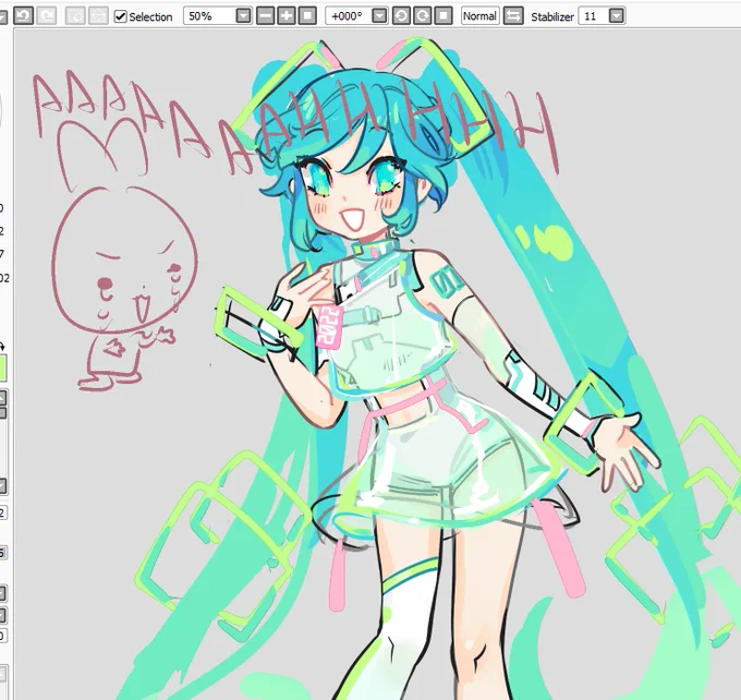 after a million years square miku is finally coming together!!!!!! 