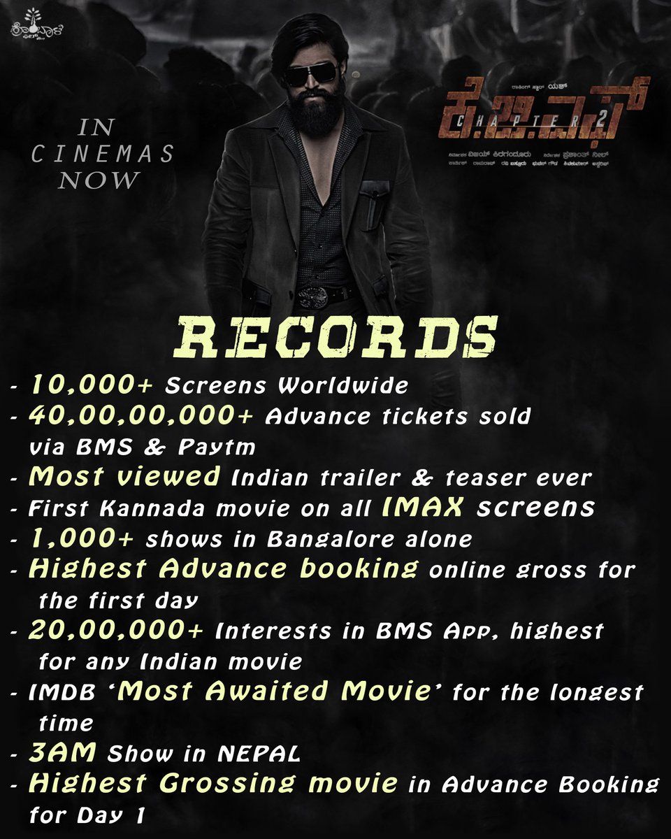 kakoluvikas's tweet photo. RECORDS RECORDS RECORDS . . . .!
ROCKY LIKES IT
HE DOESNT AVOID
@PrashanthNeel2 @TheNameIsYash @bhuvangowda84
#KGFChapter2 #KGF2 #KGF2Records https://t.co/pJQbu8L6Jp