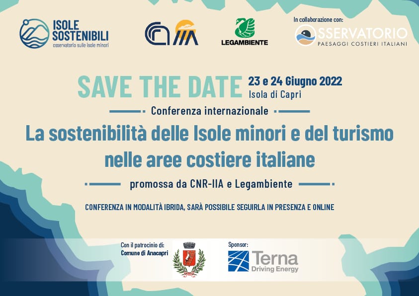 Le isole minori e le coste italiane di fronte alla sfida dei cambiamenti climatici e del turismo. A Giugno ne parliamo in una conferenza internazionale di <a href="/Legambiente/">Legambiente</a> e <a href="/iiacnr/">CNR - IIA</a>