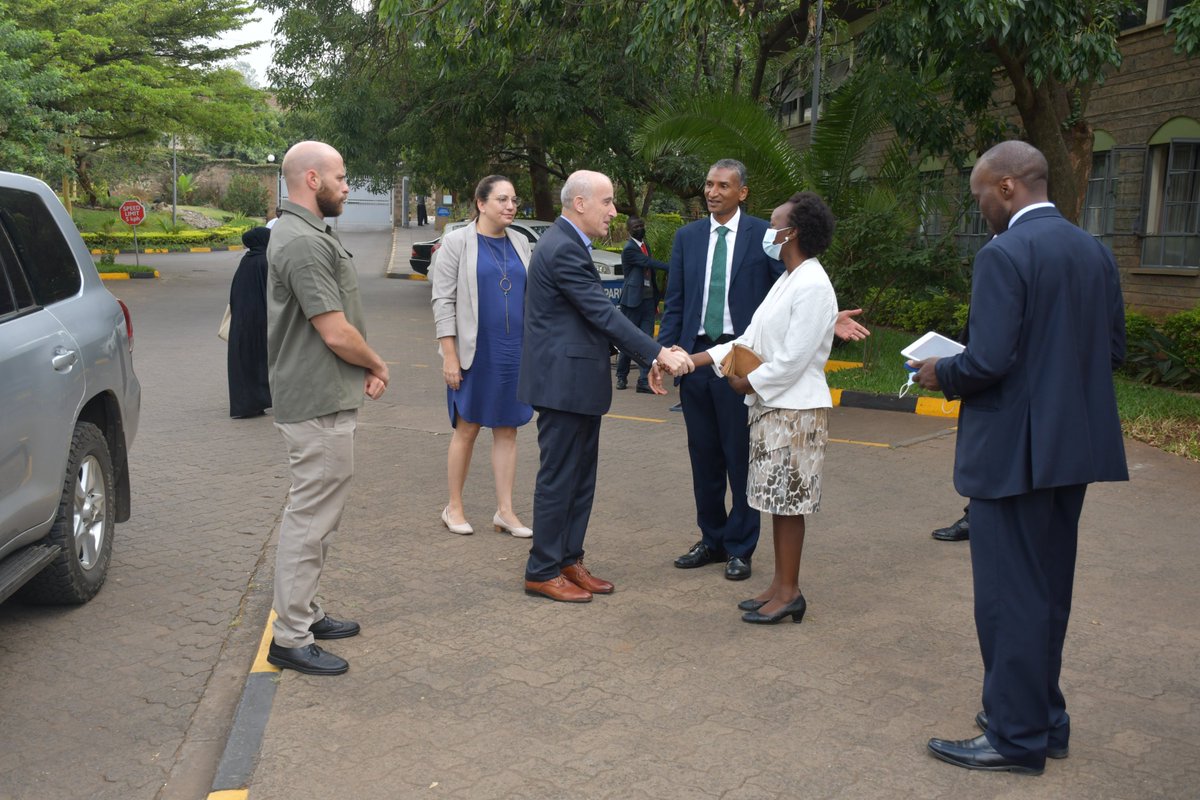 StrathU's tweet photo. On April 13, Ambassador, @IsraelinKenya, H.E. Michael Lotem, made a courtesy visit to @StrathU and had discussions on areas of partnerships with the University. (1/2) https://t.co/quQUC3UUpm