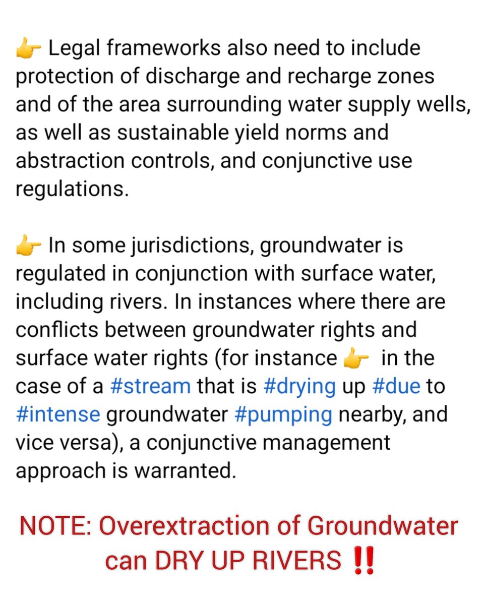 Dr_LCorredor's tweet photo. 7/ NOTE: #Overextraction of Groundwater can DRY UP rivers, and vice versa‼️
Groundwater and rivers are #connected !
👉 With #ClimateWarming and increased #droughts, it's vital to #protect rivers and groundwaters.
All life on Earth and all industries depend on it!
#WaterIsLife https://t.co/4xMSoEdpUv