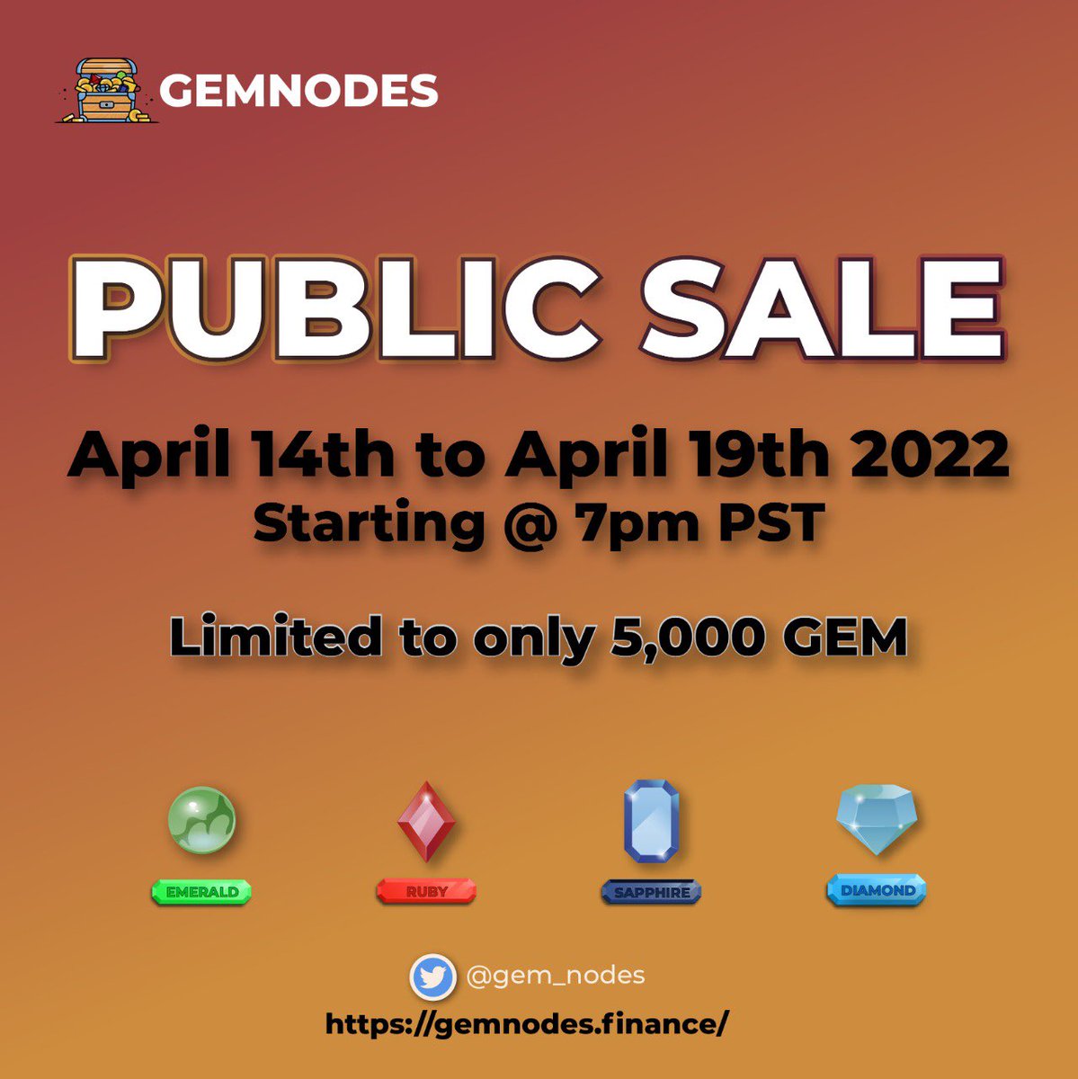 Gem_Nodes's tweet photo. This is the only chance to buy before launch! Sale will be live on our website! Happy GEM Hunting!
P.S It is first come first served. #NaaS #GemNodes #AVAX #DeFi #DaaS https://t.co/Ofh68ZwAZu
