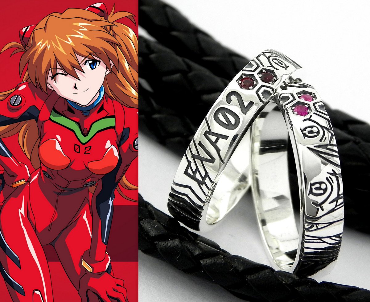 StonesAndFire's tweet photo. My personal squad of #evangelion :)
Made in Ukraine.
P.S. It's very symbolically to me that the rest 4 rings (#ayanamirei was made early before) were fully finished just the day before the war unexpectedly started in my country.. 
#asukalangley #misatokatsuragi #marimakinami https://t.co/qKZwOXzsFz