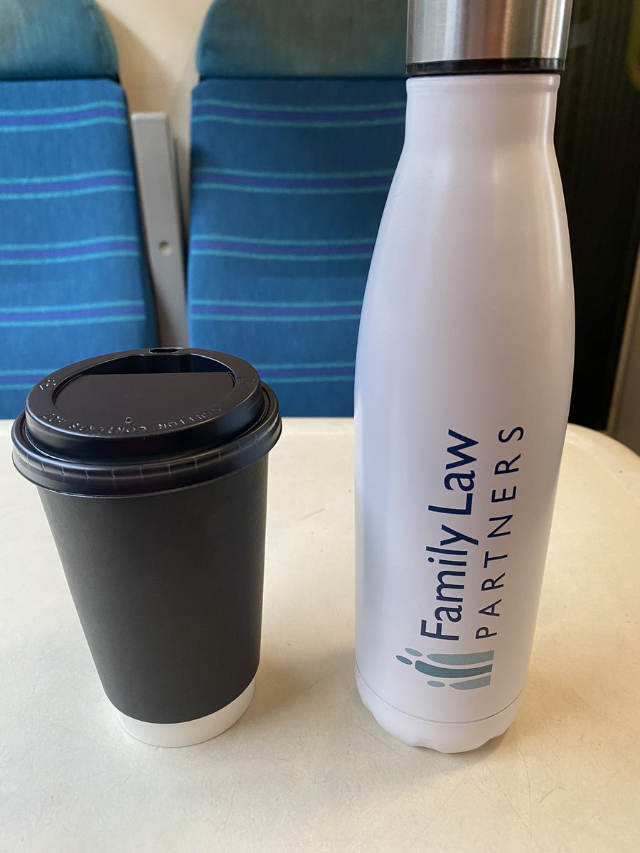 Easter weekend starts today with a trip to London with my eldest. Essentials (much needed coffee and water) on hand. Don’t miss an opportunity to use my <a href="/familylawflp/">Family Law Partners</a> new branded water bottle.
