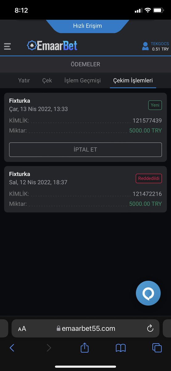 <a href="/emaarbet/">EmaarBet</a> ne zaman ödemeyi düşünüyorsun?
996₺ para yatırdım bonus almadım ana param ile 16k yaptım 16kyı ödememek için u21 u19 reserve gibi liglerde maximum 5 katı çekim yapabilirsiniz dediniz tamam dedim 37 saat oldu 5k bakiyeyi ödemiyorsunuz. Yazık
Çözebilirsek 5 kişi 200₺