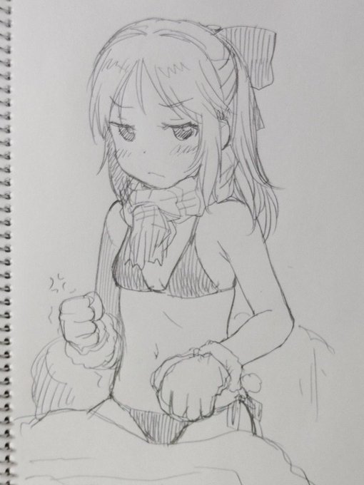 寒いって言ってるのにムリヤリPに水着にさせられるらくがきタチバナ 