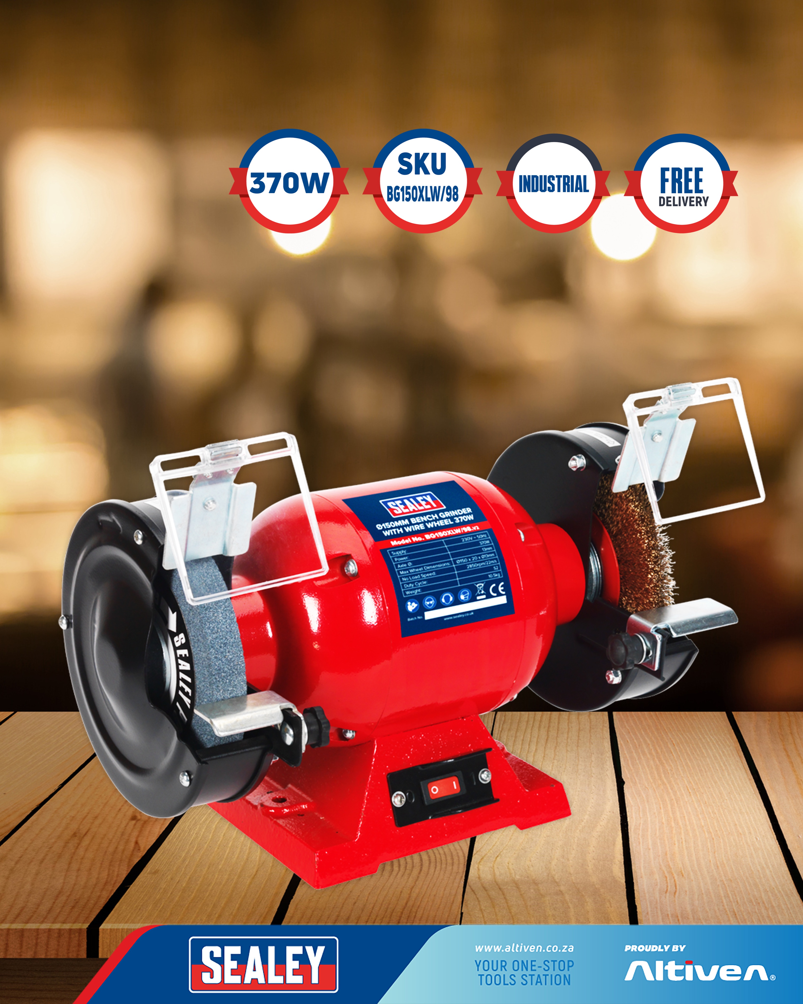 Sealey bench grinder wire wheel online