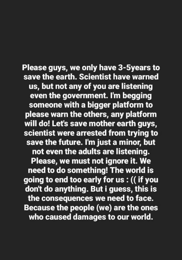 hanniebunbun's tweet photo. not svt or kpop related but pls take time to read the situation about #scientistprotest . it's actually very alarming, these scientists were trying to help to save earth from further damage yet the government and people ignored it. SPREAD AWARENESS! pls read 👇
#LetTheEarthBreath https://t.co/CnozfIdp50