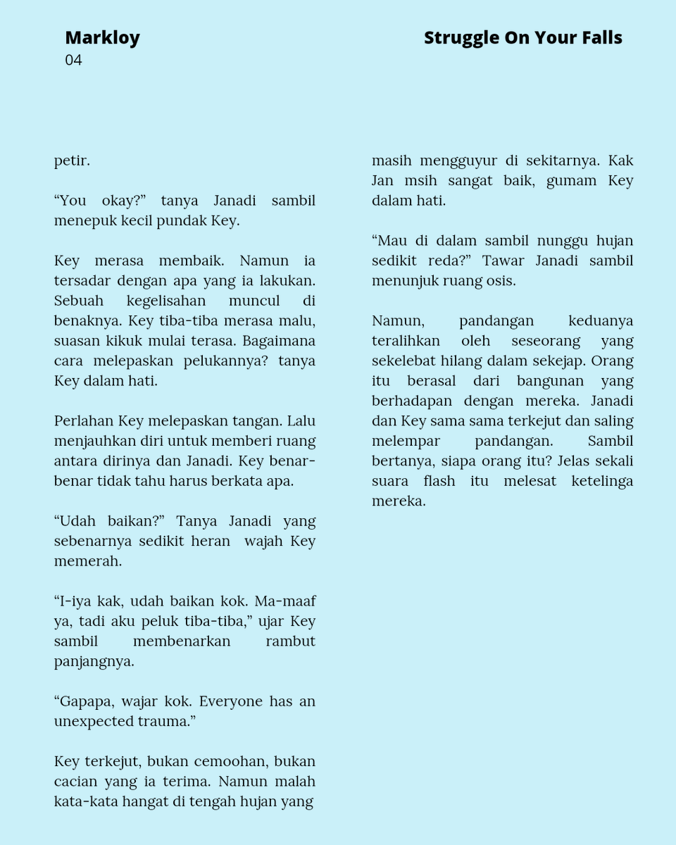 22. Memeluk Hujan