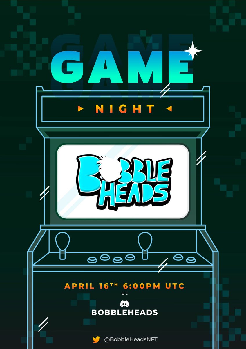 The next Trivia Night!
Exciting prizes to be won. Join us, April 16th at 6pm UTC!
Bobbleheads discord server.
discord.gg/6H3H4squBS?eve…

#NFTCommunity #NFTGiveaway #GameFi #nftcollectors