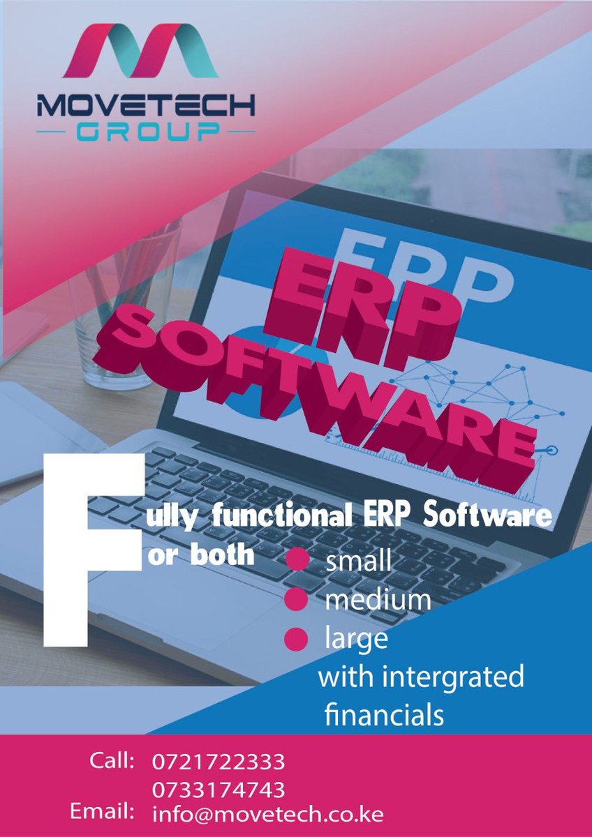 movetechsol's tweet photo. We take high pride in being the best and the top ERP software companies.If you are looking to purchase the best ERP software, Kindly contact us as we have great deals ever!
📞0721722333/0733174743
📧info@movetech.co.ke
#movetechsolution #UDANominations #UDAIsDemocratic #IkoKaziKE https://t.co/h8Q5lMhe1D