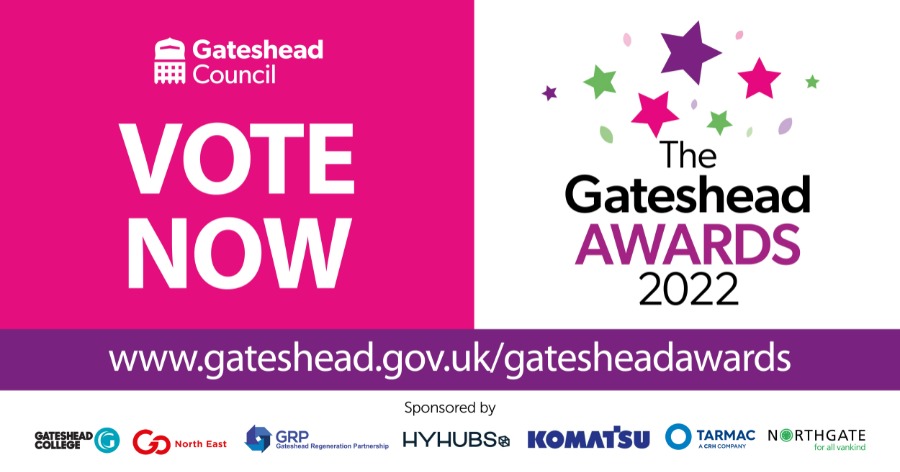 gateshead's tweet photo. Vote for your winners – the shortlist for the Gateshead Awards 2022 has now been finalised. The closing date for votes is Sunday 15 May

https://t.co/V04nSSIarY https://t.co/KBce4cNkwk
