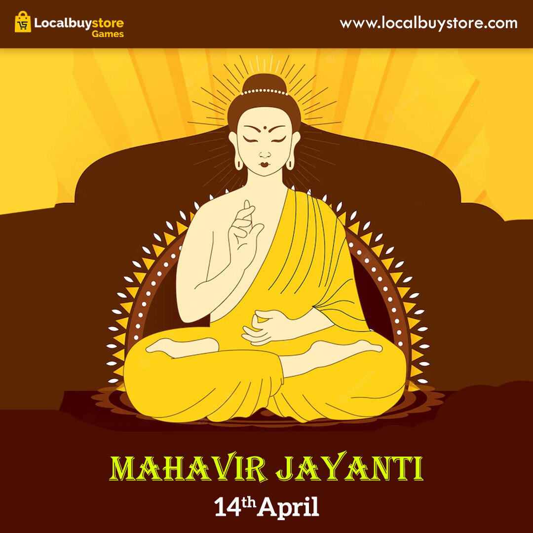 HAPPY Mahavir Jyanti 🙏 🙏 

#LocalBuyStore salutes to #LordMahavir swami ji🙌, who showed the world the path of non-violence, truth, renunciation, non-possession, restraint &amp; public welfare with his thoughts.

#MahavirJayanti #महावीरजयंती #MahavirJayanti2022 #HappyMahavirJayanti