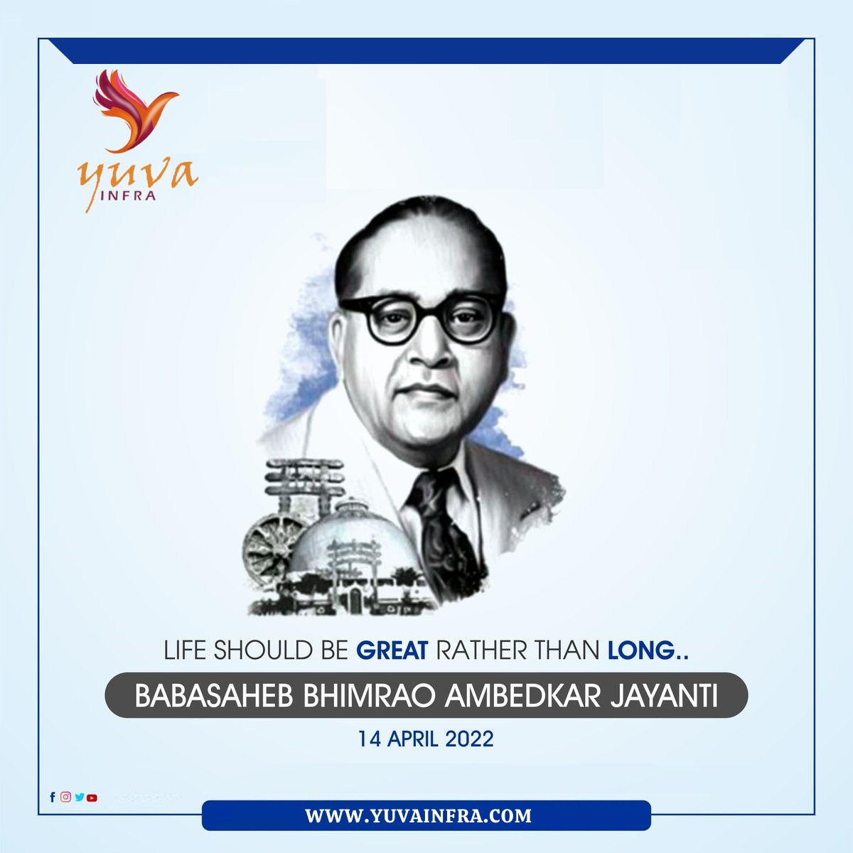yuvainfra's tweet photo. Be Educated, Be Organised and Be Agitated. Happy Ambedkar Jayanti.
#yuvainfra #ambedkarjayanti #realestate #educated #freedom #constitution #ambedkarjayanti #ambedkar #jaybhim #ambedkarism #babasahebambedkar #ambedkarites #india #bhimarmy #BabasahebAmbedkar https://t.co/eo6YWL5vkN