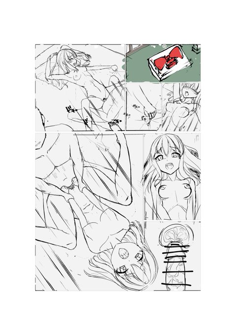 霊夢ちゃんのエッチ漫画(1ページのみ)描いてます
こういう感じの漫画描くの初めて 